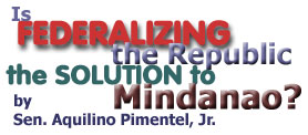 Federalizing The Republic by Senator Aquilino Pimentel, Jr.